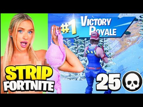 1 KILL = REMOVE 1 CLOTHING PIECE ON FORTNITE | Harriet Parkes ft. charlparkesx