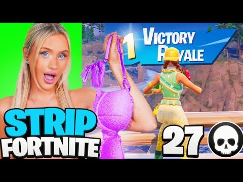 1 KILL = REMOVE 1 CLOTHING PIECE ON FORTNITE | Harriet Parkes ft. @Hana