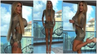4K Transparent Mini Skirt and high heels- Outfit of the Day Try On Haul #petitestyle