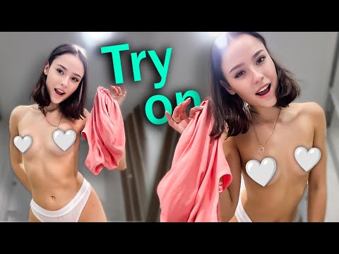[4K USA] Cute but Dangerous? 💗 Pink Cat Crop Top Try-On! Playful Review & Real Fit