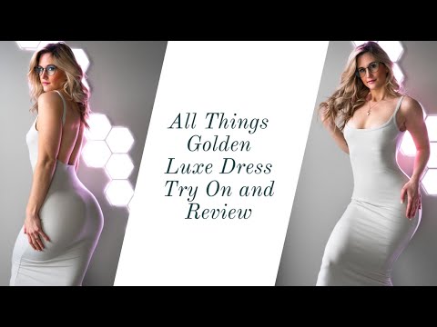 All Things Golden Luxe Bodycon Dress Try On and Review.