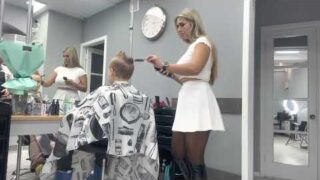 Barberette Giving Haircut (Headshave Teaser)