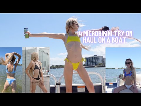 bikini #tryonhaul on a BOAT