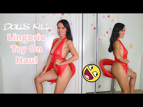 DOLLSKILL LINGERIE & DRESS TRY ON HAUL | SUGAR TRILLZ VDAY COLLECTION