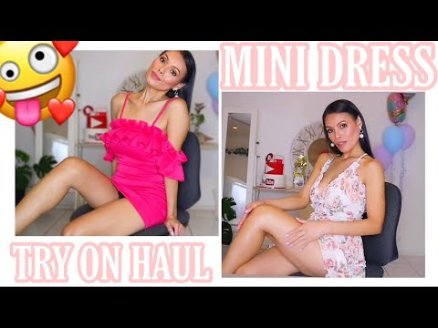 💖 MINI DRESS TRY ON HAUL-FT YOINS COLLECTION || ANGEL GOWER