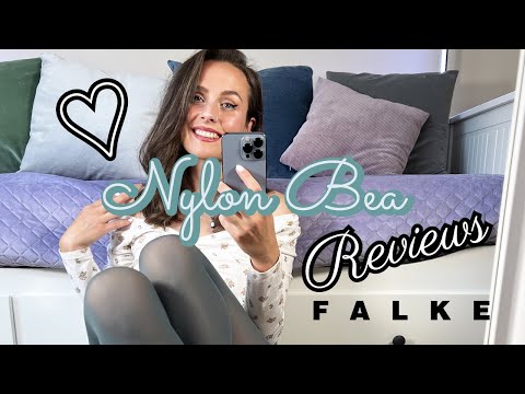 Falke Matt Deluxe 30 Steel Grey Review and Try On  | Semi-opaque Pantyhose