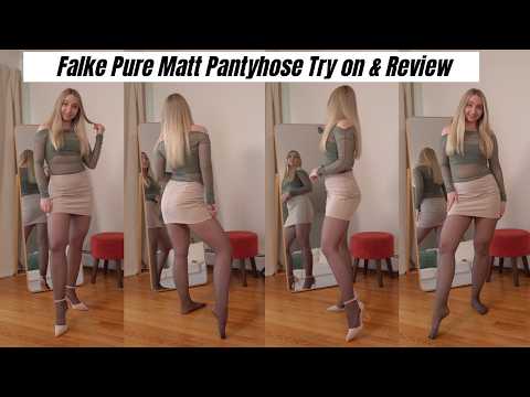 Falke Nylon Tights Review | Brown Reinforced Toe Pantyhose