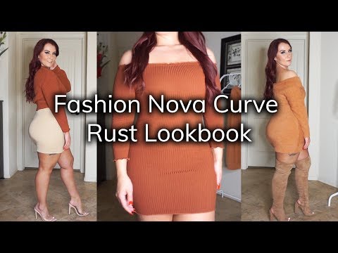 Fashion Nova Curve Rust Lookbook | Ruby Red