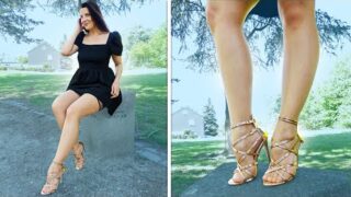 Golden HIGH HEEL Sandals – Amazing Look ❤ ❤ | Try On HIGH HEELS | Kats little world – Heels