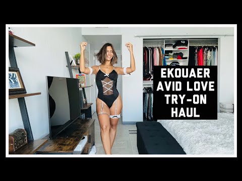 Lingerie and Cosplay Try-On Haul by Ekouaer / AvidLove #amazonfinds #tryon