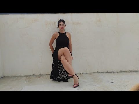 Long dress try on with vale rovski