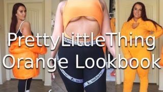 PrettyLittleThing Orange Lookbook | Ruby Red
