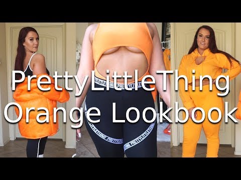 PrettyLittleThing Orange Lookbook | Ruby Red