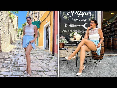 Pula in Croatia  in MINI SKIRT, TIGHTS & HIGH HEELS | LOOKS AMAZING ❤ ❤ | Kats Little World