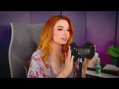 Relaxing Lotion Ear Massage   Amouranth ASMR