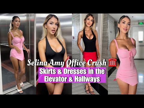 Selina Office Crush | Elevator & Office Videos Compilation | Short Skirts, Dresses & Heels ☎️