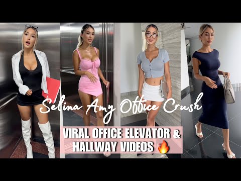 Selina Office Crush | NEW VIRAL Elevator & Office Videos Compilation | Dresses, Mini-Skirts & Heels
