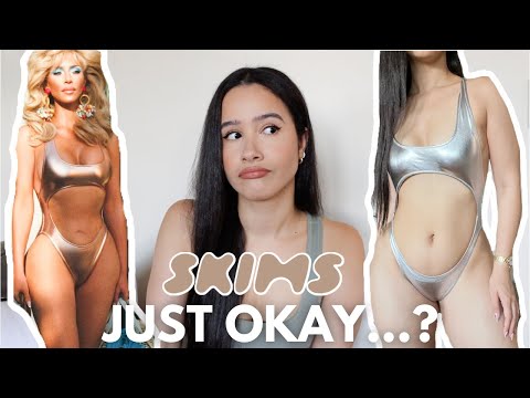 SKIMS METALLIC SWIMWEAR TRY ON HAUL