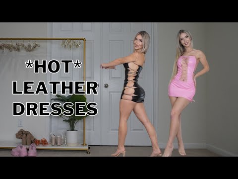 TINY Leather Dress Try On | HOT Try On Haul | Devon Jenelle