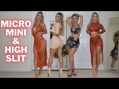 TINY Mini Dress and Mini Skirt Try On Haul | SHEINX HAUL | Devon Jenelle