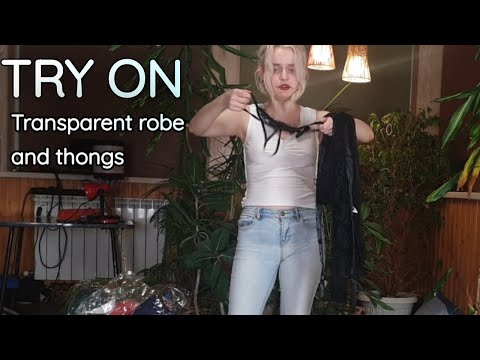 Transparent Robe Try On and Review part 2