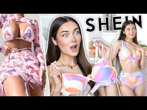 TRYING ON CHEAP SHEIN BIKINIS & SWIMSUITS!