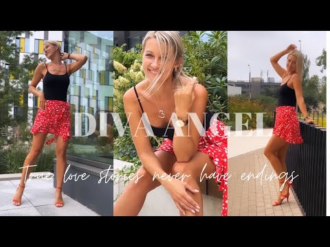 Trying On Clothes 🥰 Red Skirts, Shirts TRY ON HAUL  @Diva Angel Life