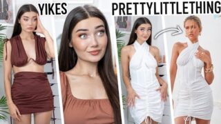 TRYING ON PRETTY LITTLE THING X MOLLY MAE EDIT! YIKES…