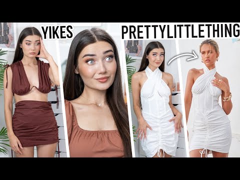 TRYING ON PRETTY LITTLE THING X MOLLY MAE EDIT! YIKES…