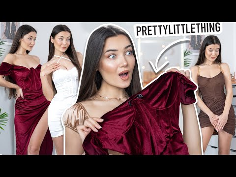 TRYING ON VERY EXTRA NEW YEARS PRETTY LITTLE THING DRESSES Happy New Year! Have an amazing #NewYear :)