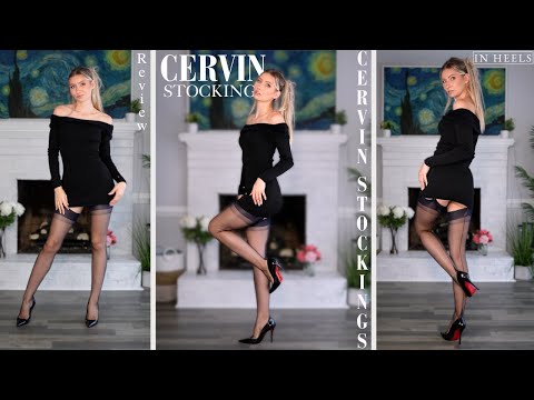 Trying Out Cervin Tentation Nylon Stockings For The First Time | Cervin Review and Try On
