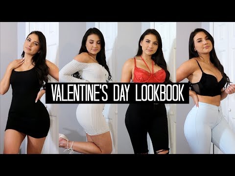 Valentines Day Date Night Outfit Try On Haul LookBook Fashion Nova